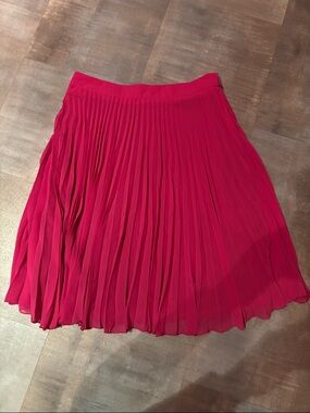 The Limited Pleated A-Line Skirt - Fuchsia